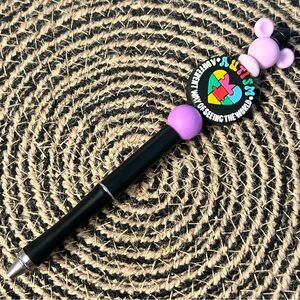 Autism Awareness Beaded Pen